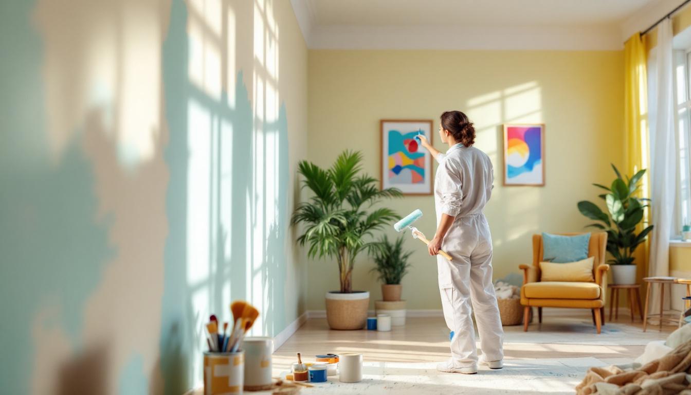 Tarifs peinture 2026 : prix peintre au mètre carré détaillés
